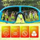 FEISEDY Kids Sunglasses Polarized Youth Baseball Sunglasses Sports Cycling Glasses for Boys Girls Age 4-8 B0183