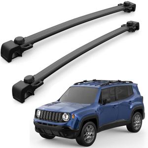 165lbs Aluminum Roof Rack Cross Bars Compatible for 2007-2017 Jeep Patriot Rooftop Luggage Carrier Rack for Bike Canoe Kayak Cargo Box