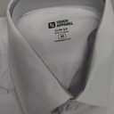 Tough Apparel Hustle Dress Shirt Men's Short Sleeve 4-Way Stretch Slim Fit Wrinkle & Stain Resistant White, Medium 