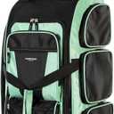 Travelers Club Xpedition 30 Inch Multi-Pocket Upright Rolling Duffel Bag (Seafoam)