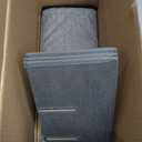 Microfiber China Storage Containers for 12-Piece Dinnerware Set-Durable Hard Shell Dish Storage Ideal for Households & Small Gatherings-Beige Plate Storage Protectors & Organizer-5 Piece Set( Grey)