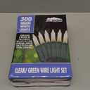 Joiedomi Clear Christmas String Lights Indoor,300(3x100) Mini White Fairy Light,64.2 FT Lighting Decor for Patio Dorm Classroom Bedroom Holiday Wedding Party Garland Birthday Festival,Green Wire