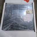 NicBex 42x32 Inch Bathroom Vanity Mirror, Alloy Frame Wall Mirror for Bathroom Vanity, Bedroom, Hallway and Home Deco, Modern and Farmhouse Room Makeover Mirror, Round Corners, Black