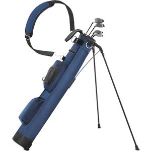 Golf Lightweight Stand Bag, Portable Golf Carry Bag with Insulated Cooler Pocket, Easy to Carry and Ideal for Driving Range, Pitch n Putt, Par 3, Executive Courses (Dark Blue)