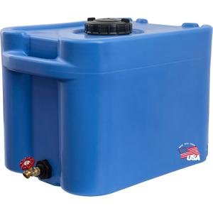 RomoTech 82129393, 35 Gallon Blue Portable Stackable Water Storage Tank
