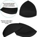 TopBine Bra Pads Inserts Women's Sports Cups Removable Bra Replacement Insert for Bikini Swimsuit