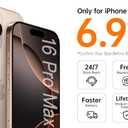 360 Spin Magnetic Stand for iPhone 16 Pro Max Case, Fit for MagSafe, All Around 4X Military-Grade Protection, Full Camera Protection,Anti-Slip Slim Phone Cover for iPhone 16 ProMax 6.9",Chalk Pink