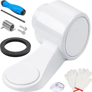 RV Toilet Foot Pedal Replacement Compatible with Dometic 300/310/311/320/321, Durable Flush Pedal Repair Kit with Seal and Installation Tools for Camper and RV Toilets