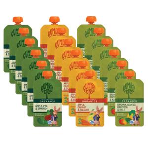 Peter Rabbit Organics Fruit & Vegetable Variety Pack, 4 oz. Squeezable Pouches (Pack of 18) (EXP 12/24/26)