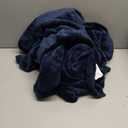 Bedsure GentleSoft Fleece Blanket Twin Size Navy Blue - 300GSM Lightweight Plush Fuzzy Cozy Soft Warm Blanket for Bed, Sofa, Couch, Travel, Camping, 60x80 inches