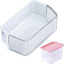 DA97-12650A Door Shelf Bin Basket for Samsung Refrigerator Door Shelf Right Side Replacement for Samsung RF263BEAESR RF260BEAESR RF261BEAESR Door Shelves With Food Storage Container