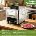 ADWAN Meat Cutter Machine, Meat Slicer for Fresh Boneless Meat(5MM)