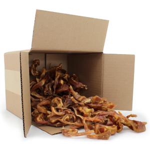 Best Pet Supplies GigaBite Roasted Pig Ears for Dogs - Natural Dog Chews, Roasted Pigs Ears, Safe for Puppies and Aggressive Chewers, Cleans Teeth and Gums - Slivers, 2.2 Pounds