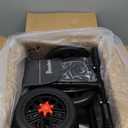 All Terrain Steerable Knee Scooter Crutch AlternativeDeluxe Medical Scooter Double Handbrake,for Adults Injured Ankle & Foot Recovery Scooter in Black