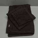 Ultra Soft 3 Pack Cotton Towel Set, Contains a Bath Towels 28x55 inch, a Hand Towels 16x24 inch & a Wash Coths 12x12 inch, Ideal Everyday use, Compact & Lightweight - Black