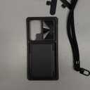 BXYJY for Samsung Galaxy S25 Ultra Case with Strap, Crossbody Cell Phone Lanyard for Women Men, Wallet Card Holder, Military Grade & Camera Protection, Heavy Duty Case for Samsung S25 Ultra, Black