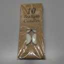 3 x 10 Pack Tea Candles Wedding Party and Home Decoration Votive Parties Tealight Small Wishing Bulk with 1.5-2 Hours Extended Burn Time Mini for Birthday Emergency Family (White)