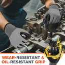 50 Pairs Working Gloves for Men Women Bulk Micro Foam Nitrile Coated Resistant Nylon Safety Gloves (Colorful)