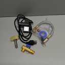 QWORK Automatic Timed Condensate Drain Valve 1/2" NPT Inlet 1/4" Outlet  Programmable Electric Air Drain for Compressor Tanks, Dryers & Filters (Split Set)