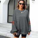 DUTUT Game Day Sweatshirt Women: Cute Football Bow Graphic Pullover Tops Casual Football Season Long Sleeve Shirt (Gray, XXL)