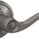 Schlage F170 FLA 619 RH Right Handed Flair Door Lever, One Sided Non-Turning Dummy Door Handle, Satin Nickel