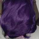 Dark Purple Wig for Women, Dark Purple Wavy Wig Middle Part 26 Inch Purple Wigs Heat Resistant Synthetic Wigs for Daily Party Use