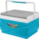 Picnic Cooler  4.5 Liter Hard Cooler  Coolbox Keeps Contents Cool for 48 Hours  BPA Free Outdoor Cooler  Portable Cooler for Picnics, Grill, Camping (Orange) (Sky blue)