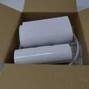 Set of 2 Pure White Linen Drum Lamp Shade 13" Top x 13" Bottom x 10" High (Spider) Contemporary Lamp Shades for Table Lamps & Bedside Lamps Replacement Lampshade In Hand Crafted-By GO&SO