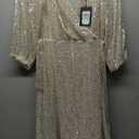 DKNY Women's Dress Sequined Sheath Gold, Size 8