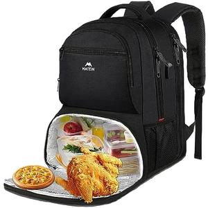 MATEIN Lunch Backpack for Men Work, 17 Inch Insulated Cooler Backpack Lunch Box with USB Charging Port, Water Resistant Laptop Back Pack Computer Meal Prep Backpacks for Picnic College Travel, Black MATEIN Lunch Backpack for Men Work, 17 Inch Insulated Cooler Backpack Lunch Box with USB Charging Port, Water Resistant Laptop Back Pack Computer Meal Prep Backpacks for Picnic College Travel, Black