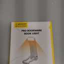 Glocusent USB Rechargeable Book Light for Reading in Bed, Portable Clip-on LED Reading Light, 3 Amber Colors & 5 Brightness Dimmable, Compact & Long Lasting, Perfect for Book Lovers (White-Pro Max)