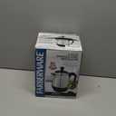 Farberware Electric Coffee Percolator, FCP240, Stainless Steel Basket, Automatic Keep Warm, No-Drip Spout, 4 Cup, Black/Silver