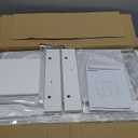 Double Pull-Out Laundry Hamper Cabinet; 90L Laundry Basket for Bathroom,Laundry Room; Laundry Sorter with 2 Pull-Out and Removable Bags (White)