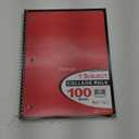 Top Flight Standards 1-Subject Wirebound Notebook, 100 Sheets, 3-Hole Punched, College Rule, 10.5 x 8 Inches, 1 Notebook, Color May Vary (31119)