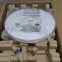 TALOYA 52 inch Ceiling Fans with Lights,Remote Control Multifunctional Quiet Fan with Three Color Temperature and Dimmable Light with Reversible Blades White