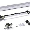 EaseLife 6FT Sliding Pocket Door Hardware Kit with Soft Close Mechanism, Aluminum Box Rail Kit,Slide Smoothly Quietly,Easy Install,No Door (68.5in Track for 24"~36" Wide Single Door)