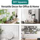 Felt Cork Board for Wall: Extra Large Bulletin Board for Office - 0.5 Inch Thick Corkboard Tiles 4 PCS Grey Pin Board Squares Adhesive