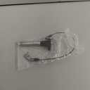 PATIKIL 1/2"(12mm) Diameter 304 Stainless Steel Quick Release Pin, Usable Length 1.6"(40mm) Push-Button t Handle Lock Pins with 25cm Lanyard Cable M5 Screw, Silver