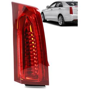 LED Tail Light Assembly Compatible with 2013-2018 Cadillac ATS Left Driver Side Taillight Replace 84081571