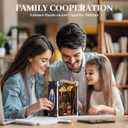 ISSEVE Book Nook Kit, DIY Miniature House Kit for Adults Teen Beginners, Dollhouse Mini Booknook Kits, Tiny House Bookshelf Decoration, 3D Wooden Puzzles Crafts Gifts (Magic Book House)