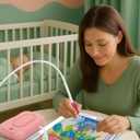 Minyii Diamond Painting Pen,Electric 3 Level Suction, for Setting AB Stones Without Wax, Painting Accessories with Storage, for All Anyone who Loves Diamond Painting - Light Pink