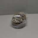 3 inches Wide Leather 4 Rows Spiked Studded Dog Collar + Dog Leash Lead Set Heavy Duty Fit Pit Bull Terrier Mastiff(Gold Brown,M)