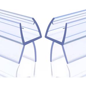 Frameless Shower Door Bottom Seal 2-Pack Think 1/4"(6mm) Long 36''(914mm) Shower Door Sweep to Create a Water Barrier Shower Door Seal Strip Design to Stop Leaks