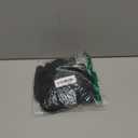 High Waisted Bandeau Bikini Set - Women Strapless Two Piece Swimsuits Ribbed Longline Full Coverage Bathing Suits Swimwear (Small, Black)