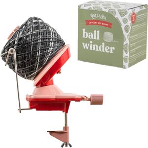 Knit Picks Yarn Ball Winder for Knitting and Crocheting (Red)