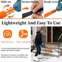 Leaf Blower Air Booster, Air Flow Booster for Blower, Universal Blower Nozzle Accessories, Dual Flow Power Can Improve Cleaning Speed, Used for Courtyard, Lawn, Garden, and Lane Cleaning. (Orange)