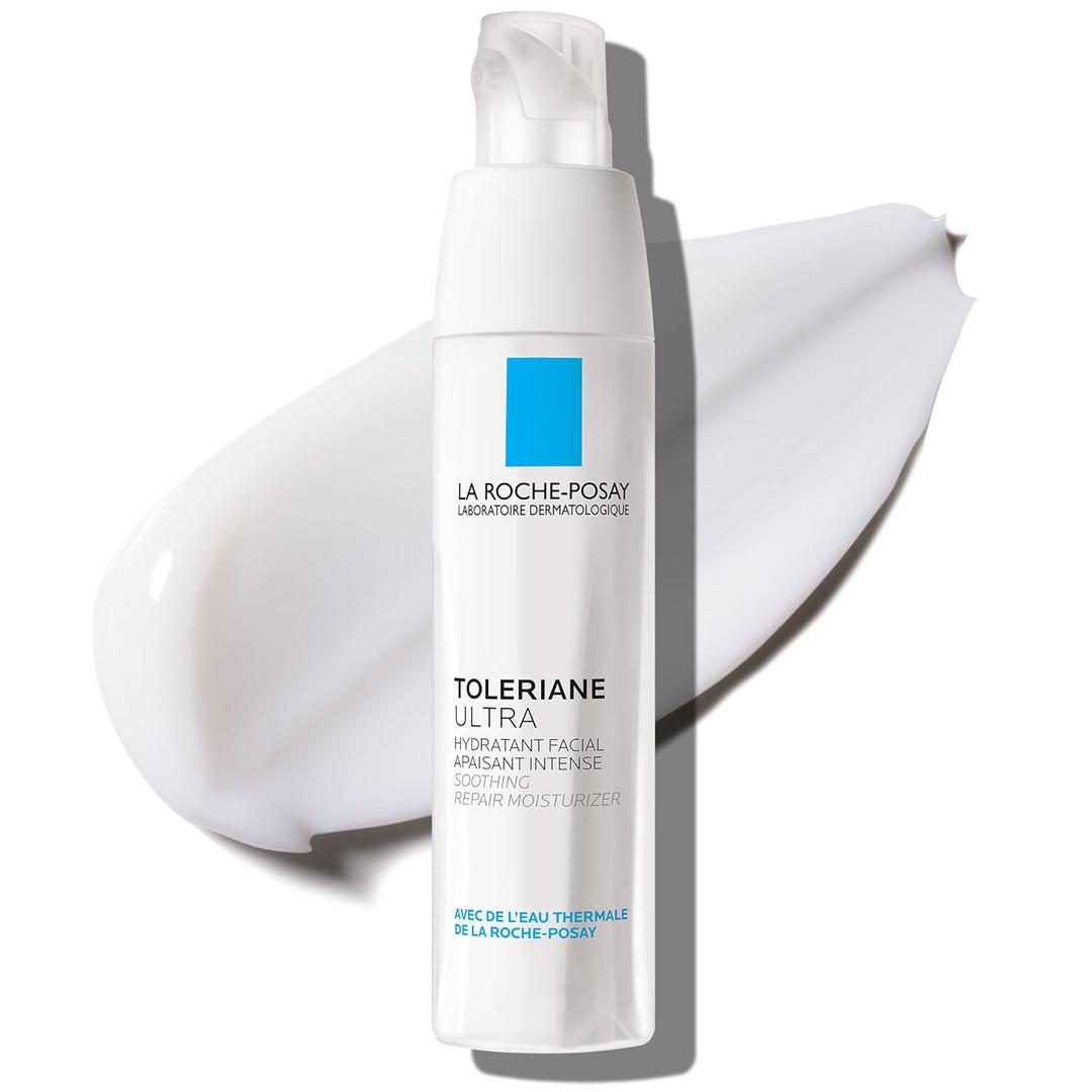 La Roche-Posay Toleriane Dermallergo Ultra Soothing Repair Face Moisturizer for Sensitive Skin, Gentle Moisturizing Face Cream for Dry Skin, Formerly Toleriane Ultra