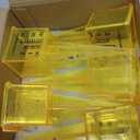 10 Pack 1.5" Rain/Sprinkler Gauge, Wide Mouth, Bright Yellow, Outdoor Water Measuring Tool