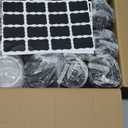 Plastic Jars with Lids Empty Slime Cosmetics Containers Clear Gift Food Jars Round PET Cream Jar with Black Lids Pen Labels for Kitchen Storage Spices Dry Food Body Butter Making(8OZ 32PCS)