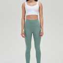 AMRIY Medium Support Sports Bra for Women Seamless Criss Cross Back Yoga Bra with Removable Padded Cups (White, M)